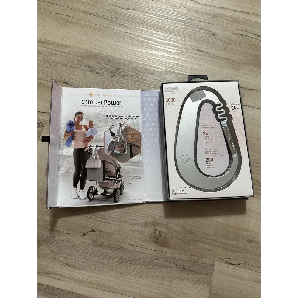 Soar Mommy Power Baby Stroller Hook / Clip - Built-in Power Bank Premium Quality